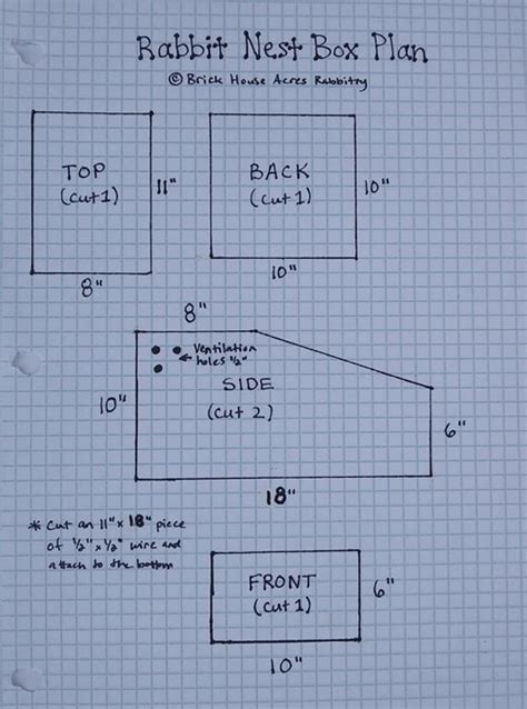 plywood rabbit nest box plans